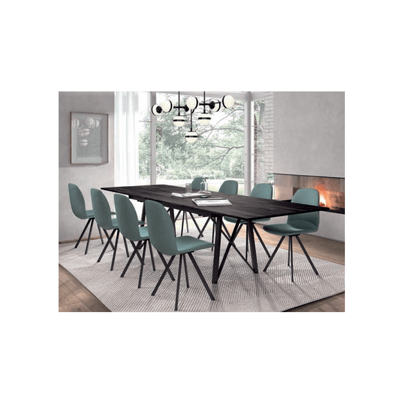 CHAISE CONTEMPORAINE PIVOTANTE TISSU GIRONA