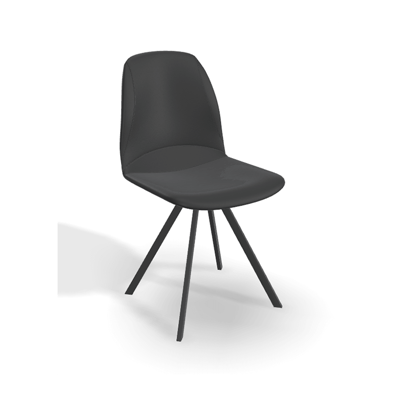 CHAISE GIRONA CONTEMPORAINE PIVOTANTE SIMILICUIR