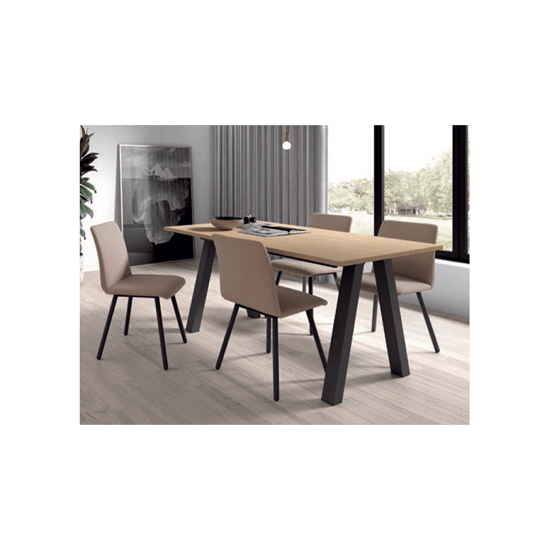 CHAISE DE SALLE À MANGER CONTEMPORAINE EN SIMILICUIR PISA