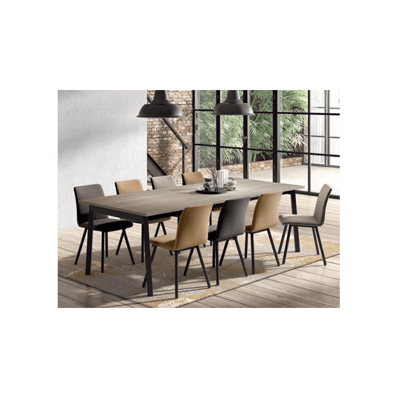 CHAISE DE SALLE À MANGER CONTEMPORAINE EN TISSU PISA