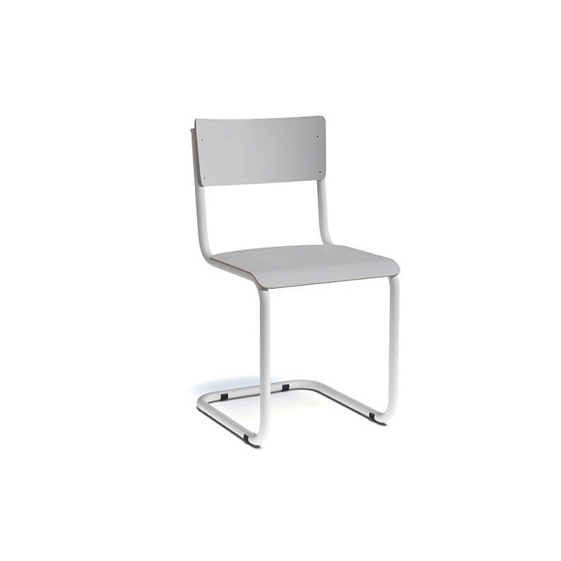 CHAISE RÉTRO VINTAGE DE STYLE ÉCOLIER EN BOIS ET MÉTAL