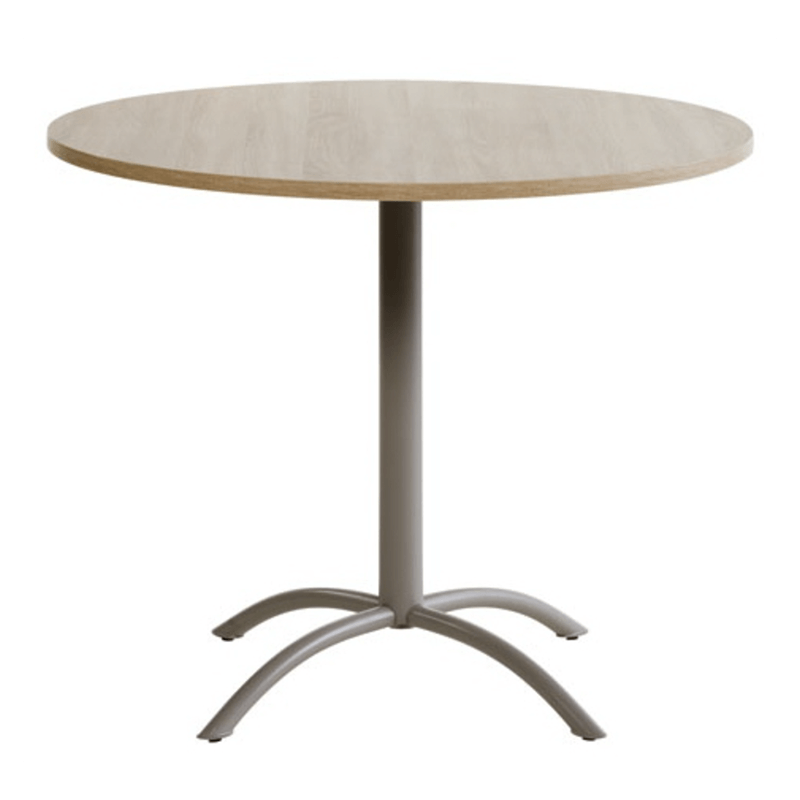TABLE DE CUISINE RONDE PIEDS CENTRAL LASER FIXE