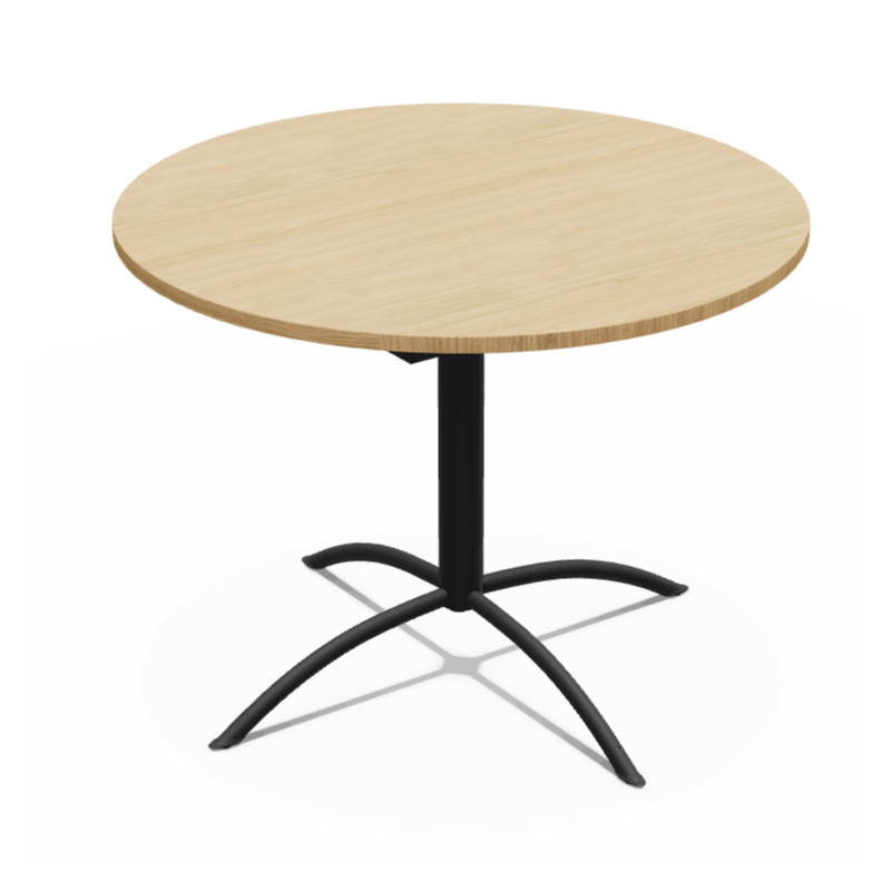 TABLE DE CUISINE RONDE PIEDS CENTRAL LASER FIXE