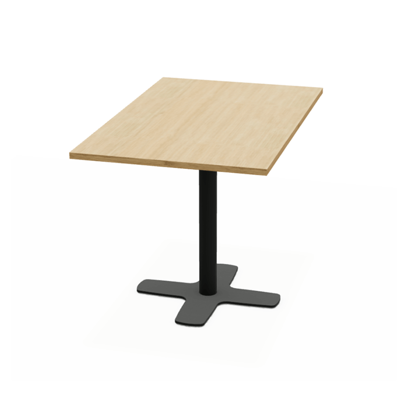 TABLE RECTANGULAIRE PIEDS CENTRAL SPINNER HT 90 CM