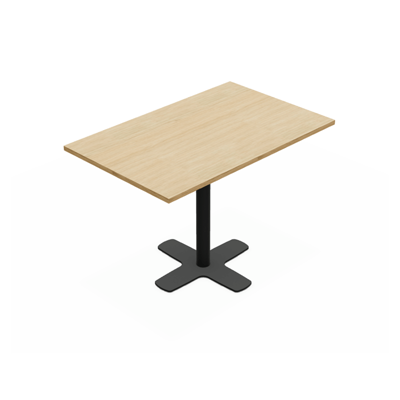 TABLE RECTANGULAIRE PIEDS CENTRAL SPINNER HT 90 CM