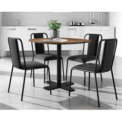 TABLE RONDE SPINNER DE CUISINE PIEDS CENTRAL HT 75 CM