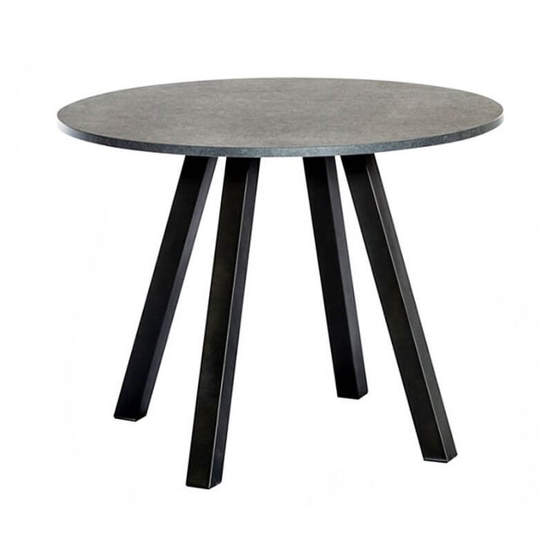 TABLE BAR RONDE EN STRATIFIÉ PIEDS CENTRAL VÉNÉTO HT 105 CM