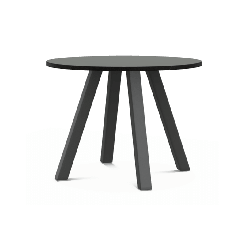 TABLE DE CUISINE RONDE EN STRATIFIÉ PIEDS CENTRAL VÉNÉTO