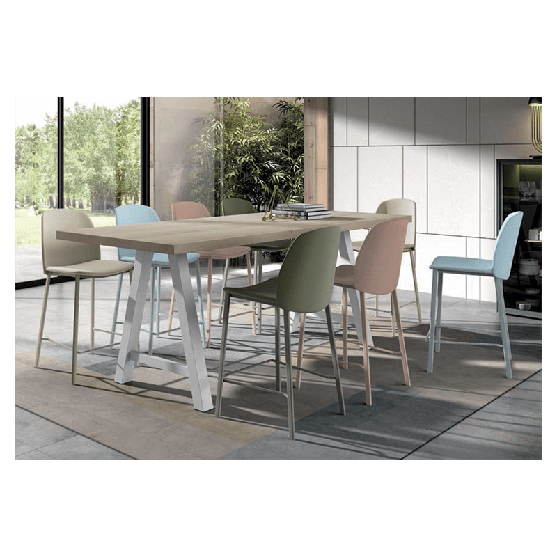 TABLE SNACK RECTANGULAIRE QUÉRIDO EN STRATIFIÉ HT 90 CM