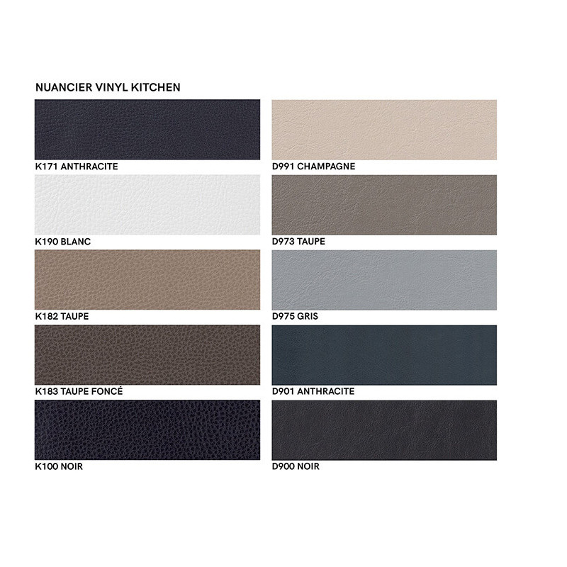 CHAISE MODERNE À DOS CANNÉ EN SIMILICUIR RITMO