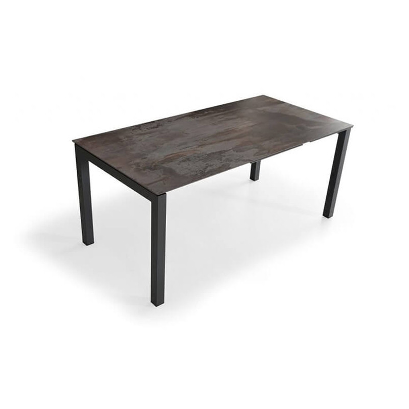 TABLE CONTEMPORAINE EN DEKTON EXTENSIBLE SNACK ALISON HT 90 CM