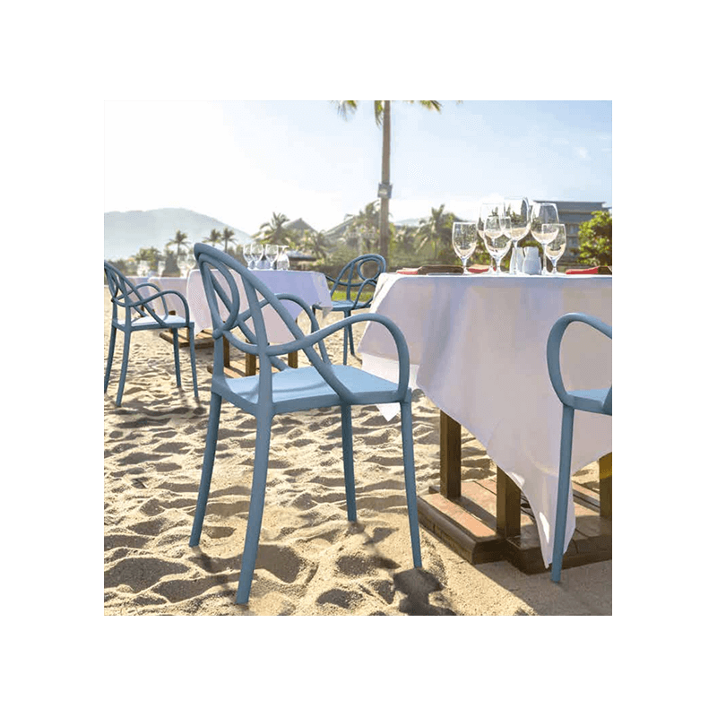 CHAISE DE TERRASSE AVEC ACCOUDOIR ÉTOILE P