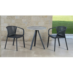 FAUTEUIL DE JARDIN EN POLYPROPYLÈNE EMPILABLE GIANET