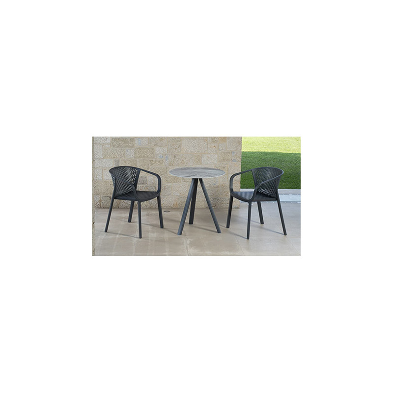 FAUTEUIL DE JARDIN EN POLYPROPYLÈNE EMPILABLE GIANET