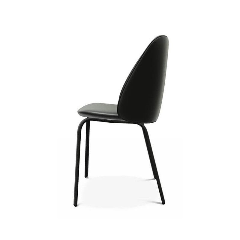 CHAISE DE SALLE À MANGER ARRONDIE EN SIMILICUIR SOFIA