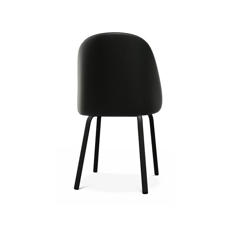 CHAISE DE SALLE À MANGER ARRONDIE EN SIMILICUIR SOFIA