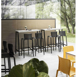 Tabouret de Bar D'extérieur en Polypropylène SPYKER - Le Chaisier