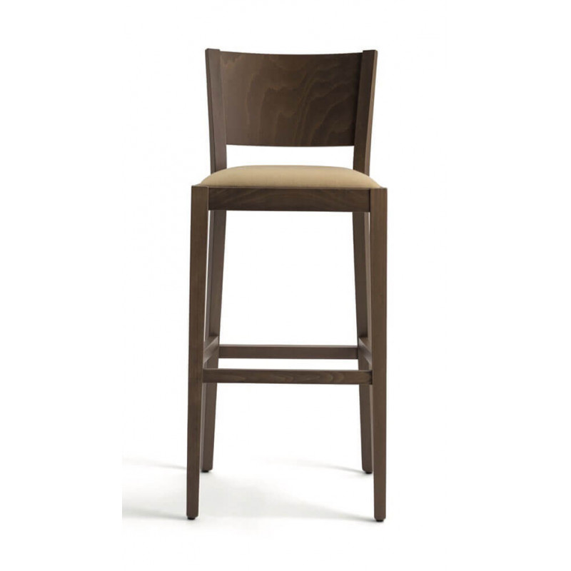 CHAISE HAUTE CONTEMPORAINE EN BOIS ET TISSU SOKO