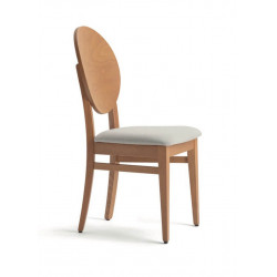 CHAISE MÉDAILLON EN BOIS MODERNE WOODY