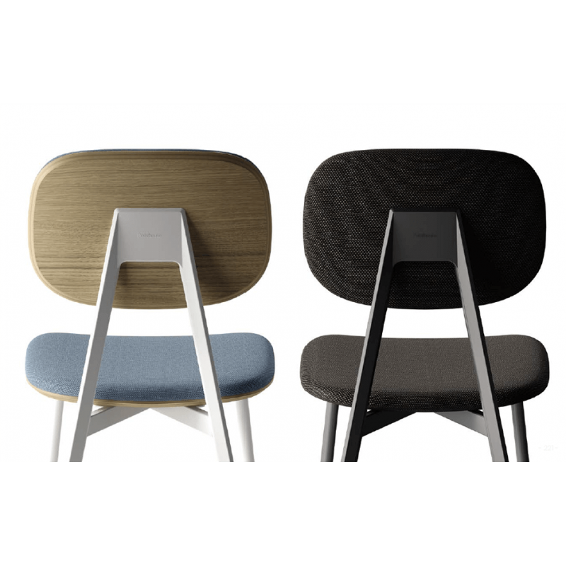 TABOURET CONTEMPORAIN EN TISSU, MÉTAL ET BOIS TATA 6