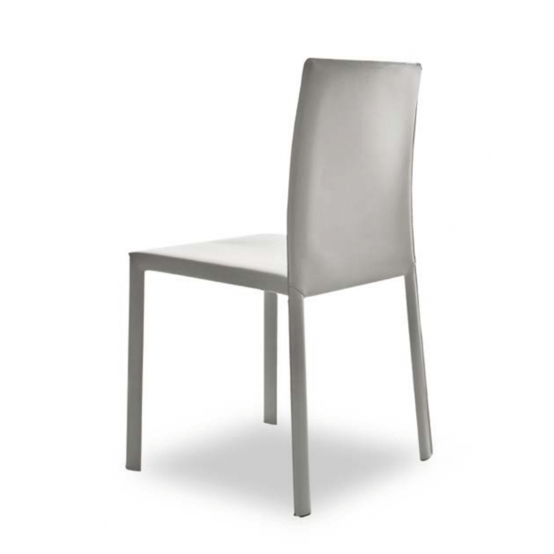 CHAISE EN CUIR CONTEMPORAINE PAOLA
