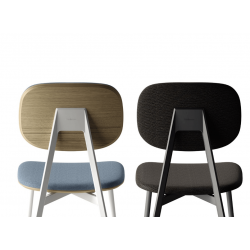 CHAISE VINTAGE EN TISSU ET MÉTAL TATA 1