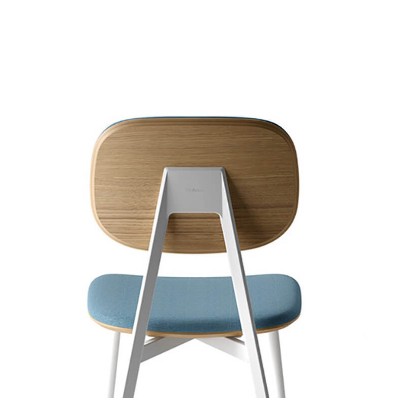 CHAISE CONTEMPORAINE TATA 1 EN BOIS TISSU ET MÉTAL