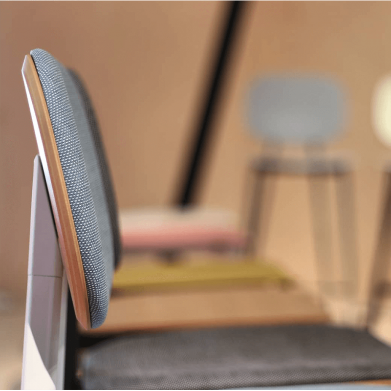 CHAISE CONTEMPORAINE TATA 1 EN BOIS TISSU ET MÉTAL