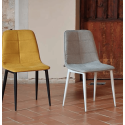 CHAISE CONTEMPORAINE DE SALLE À MANGER LUNA TISSU