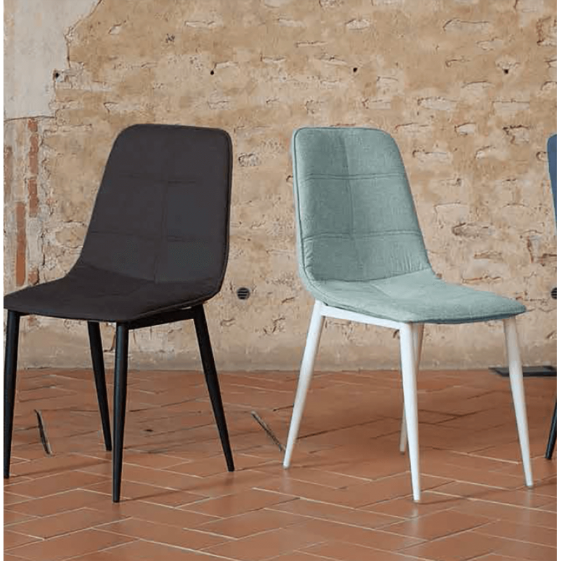 CHAISE CONTEMPORAINE DE SALLE À MANGER LUNA TISSU
