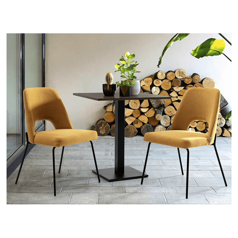 CHAISE CONTEMPORAINE EN VELOURS ET MÉTAL PARIS