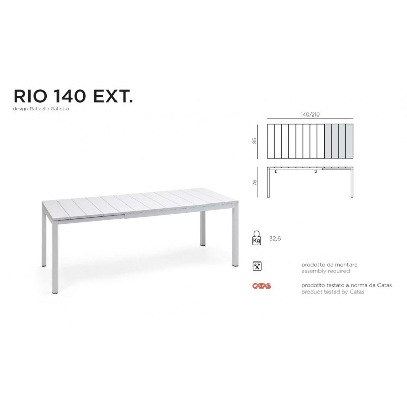 ENSEMBLE DE TERRASSE TABLE RIO ET CHAISES DOGA