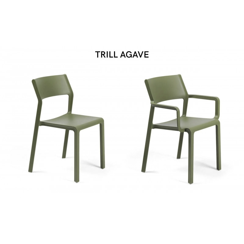 ENSEMBLE DE JARDIN TABLE TEVERE ET CHAISES ET FAUTEUILS TRILL