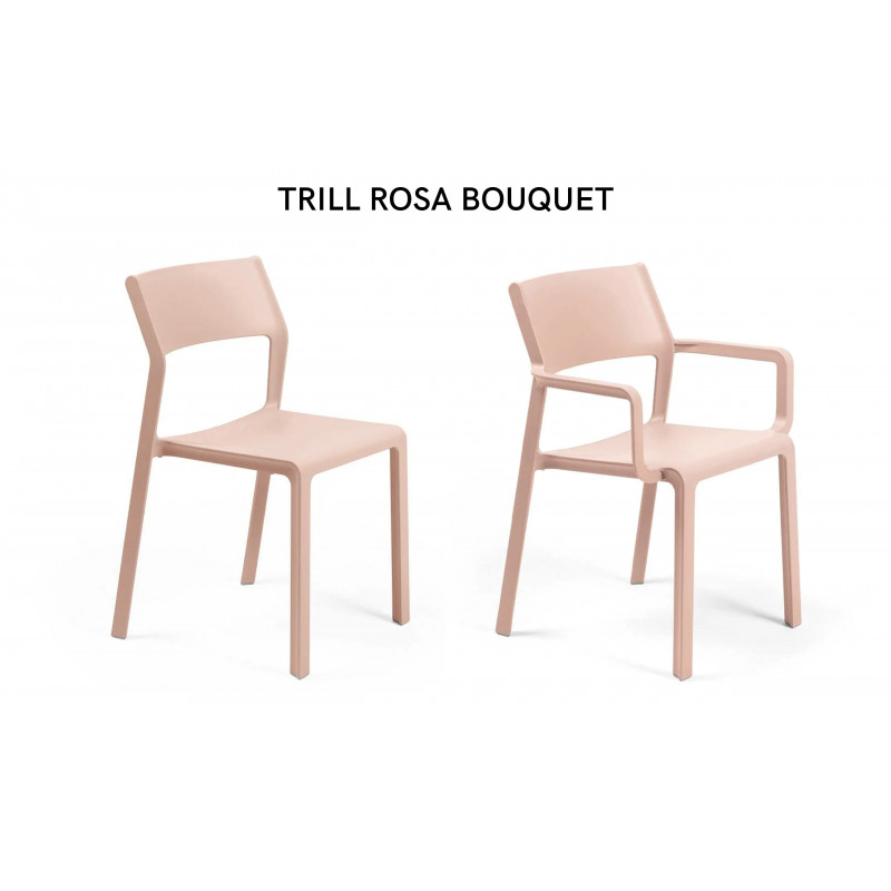 ENSEMBLE DE JARDIN TABLE TEVERE ET CHAISES ET FAUTEUILS TRILL