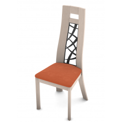 CHAISE CONTEMPORAINE DE SALLE À MANGER BOIS ET MÉTAL TERA