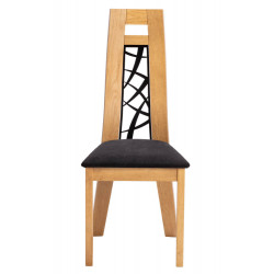 CHAISE CONTEMPORAINE DE SALLE À MANGER BOIS ET MÉTAL TERA