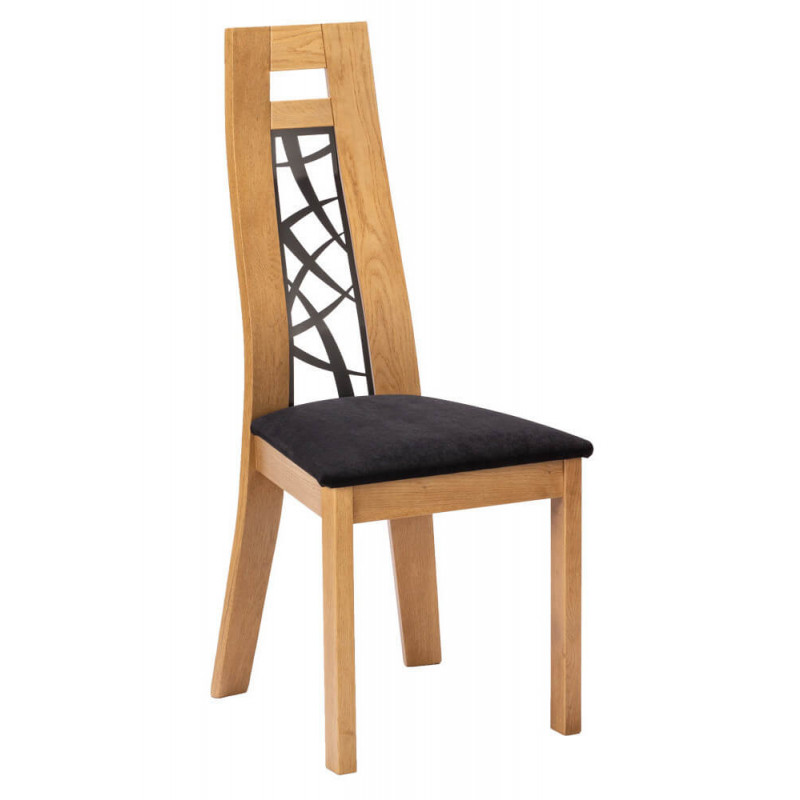 CHAISE CONTEMPORAINE DE SALLE À MANGER BOIS ET MÉTAL TERA