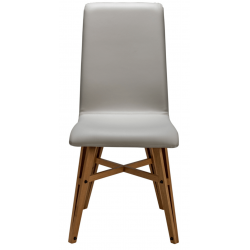 CHAISE CONTEMPORAINE DE STYLE INDUSTRIEL YAM BOIS ET TISSU