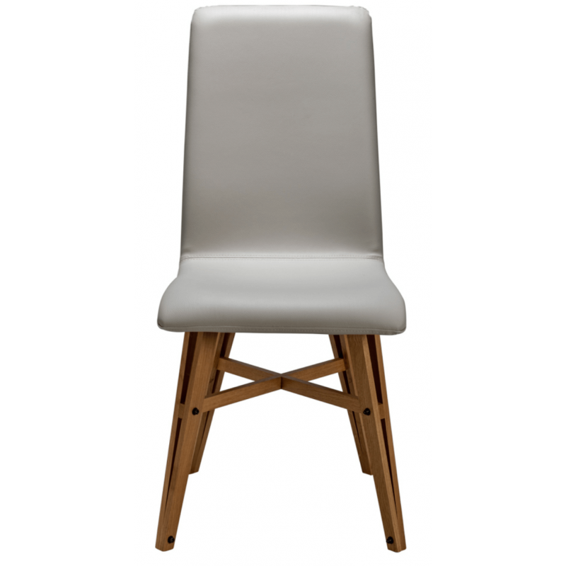 CHAISE CONTEMPORAINE DE STYLE INDUSTRIEL YAM BOIS ET TISSU