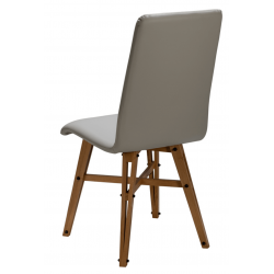 CHAISE CONTEMPORAINE DE STYLE INDUSTRIEL YAM BOIS ET TISSU