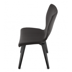 CHAISE FIXE PIEDS MÉTAL FRANÇAISE CONTEMPORAINE NEO