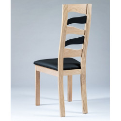 CHAISE DE SALLE À MANGER EN BOIS DE CHÊNE VAGUE