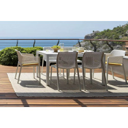 ENSEMBLE CHAISES BIT FAUTEUILS NET ET TABLE RIO