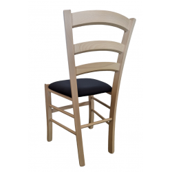 LOT DE 4 CHAISES DE CUISINE VENISE EN BOIS ET SIMILICUIR PROMO