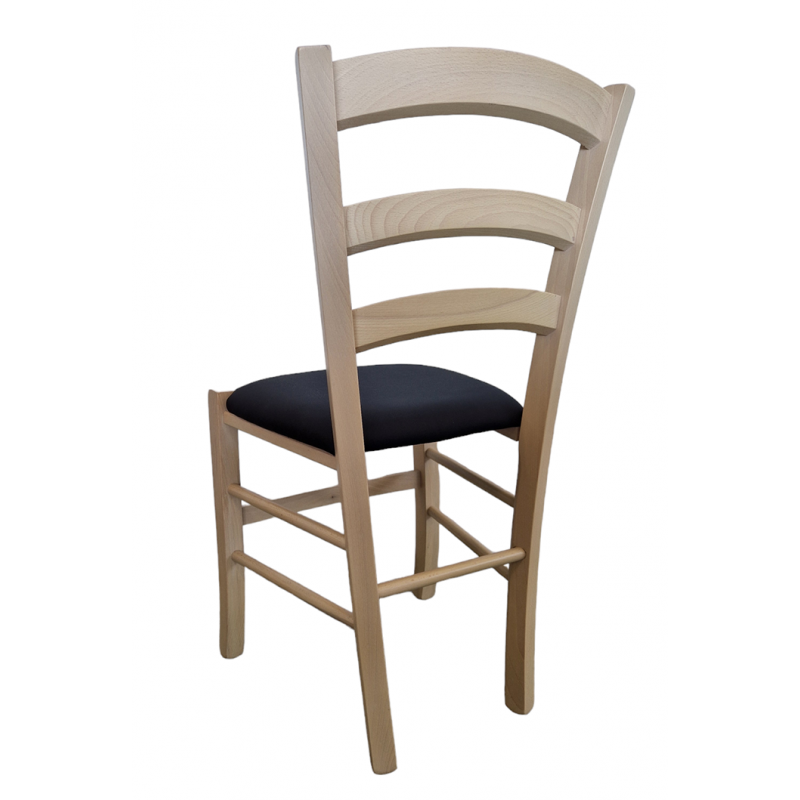LOT DE 4 CHAISES DE CUISINE VENISE EN BOIS ET SIMILICUIR PROMO
