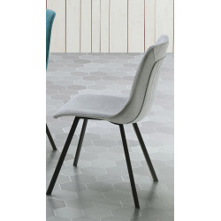 Lot de 4 Chaises de Salle à Manger Industrielle BACHA - Le Chaisier