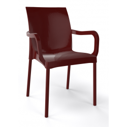 Lot de 2 Fauteuils IRIS de Jardin Marron - Le Chaisier