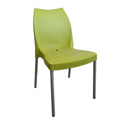 LOT DE 2 CHAISES DE COLLECTIVITÉ TULIP VERT