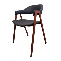 LOT DE 6 FAUTEUIL INDUSTRIEL SIMILICUIR ARCA ROUILLE ET GRIS