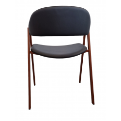 LOT DE 6 FAUTEUIL INDUSTRIEL SIMILICUIR ARCA ROUILLE ET GRIS